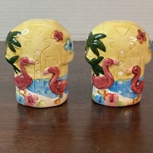 Salt & Pepper Shakers Hawaiian Shirts Tropical Clay Art Ceramic Tropicool Summer